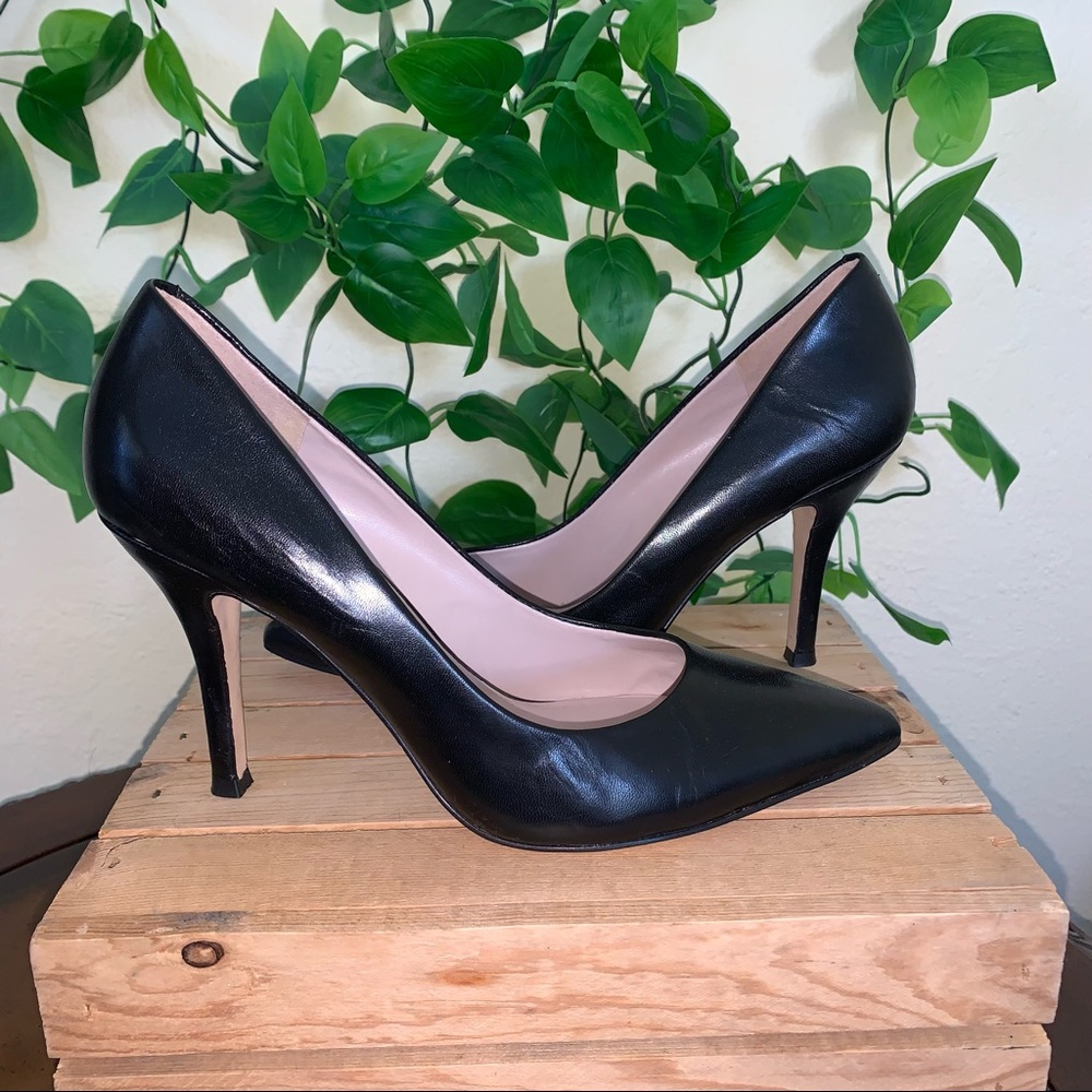 Black Nine West Arlene Pointy Toe Pumps Heels 7.5